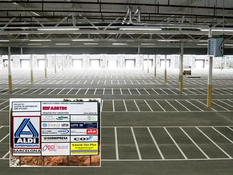 Logistikhalle Aldi Spanien
